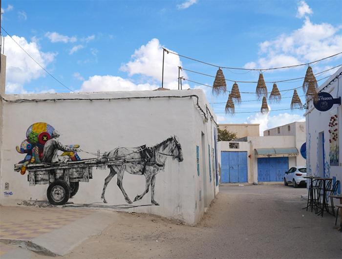 Wostel Djerba Apartment Erriadh Bagian luar foto